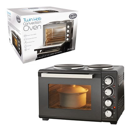 26 Litre Twin Hob Convection Oven
