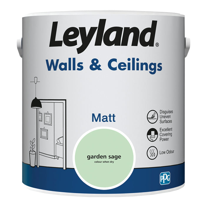 Leyland  Walls & Ceilings Matt Garden Sage 2.5L