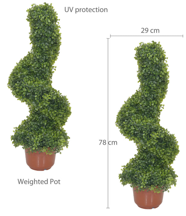 2x Topiary Swirls