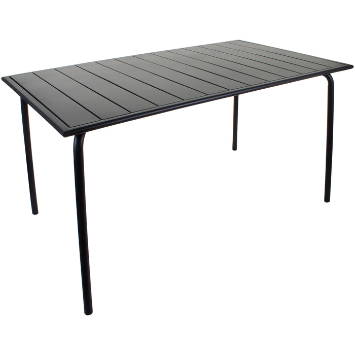 Slatted Bistro Rectangular Table and Chair Sets