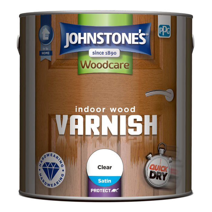 Johnstone's  Indoor Varnish  Satin Clear 2.5L
