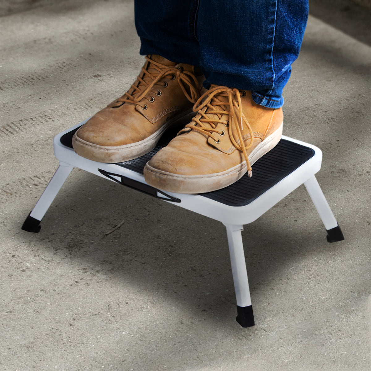 Folding Leg Step Stool use — JMart Warehouse
