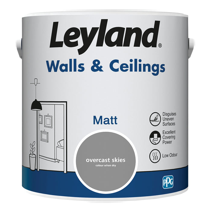 Leyland  Walls & Ceilings Matt Overcast Skies 2.5L