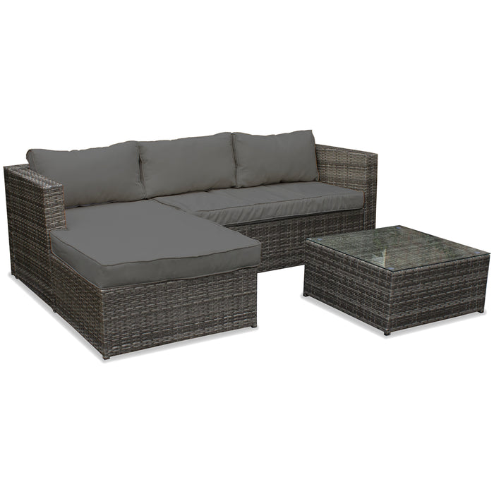 Tarbarca Rattan Furniture Set - Grey Cushions