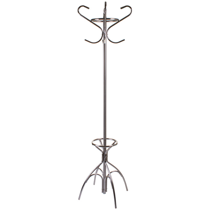 Satin Coat Rack - Shaped Hooks