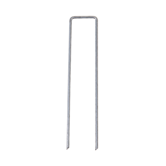 10PK Galvanised 'U' Fixing Grass Pegs