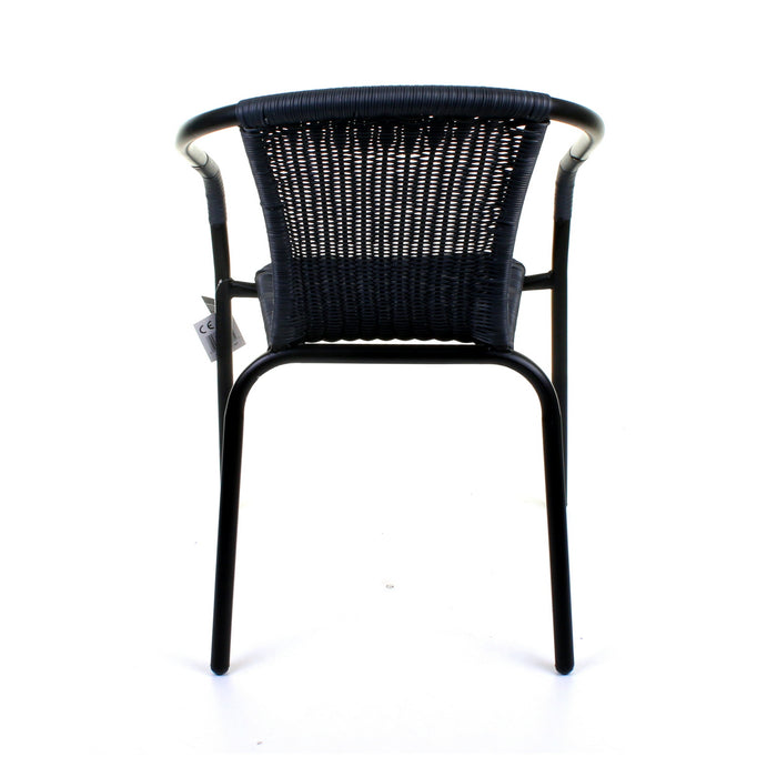 3PC Grey Wicker Bistro Set