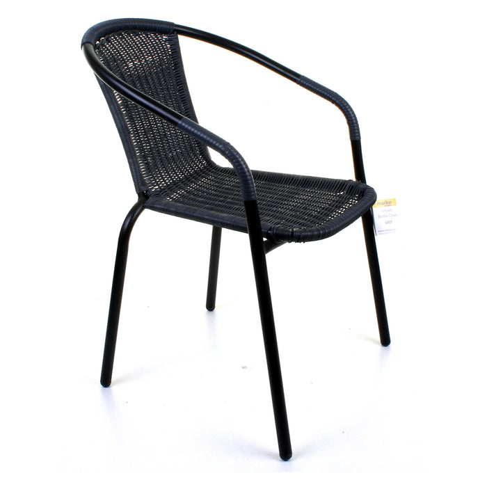 3PC Grey Wicker Bistro Set