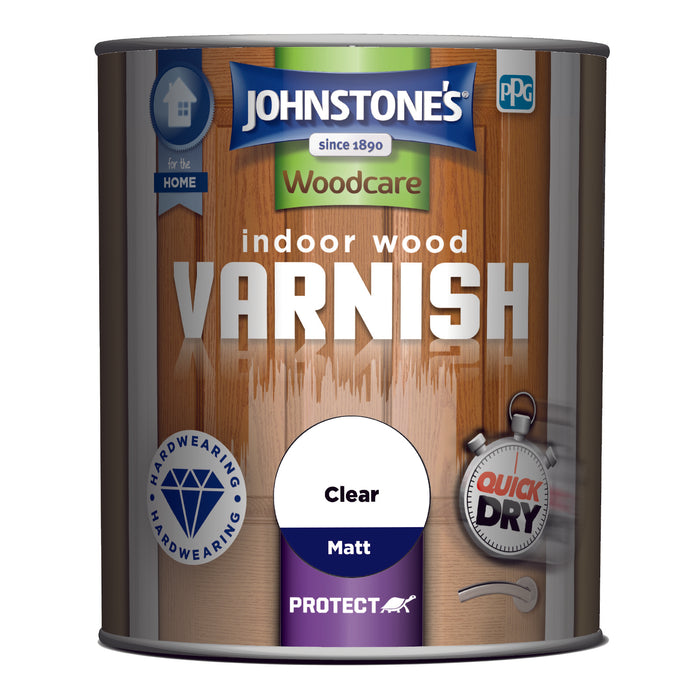 Johnstone's  Indoor Varnish  Matt Clear 750ml