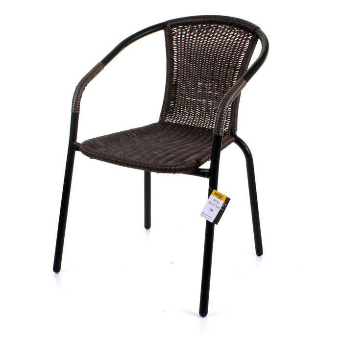 3PC Dark Tan Wicker Bistro Set