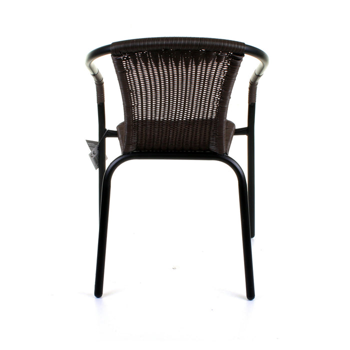 3PC Dark Tan Wicker Bistro Set