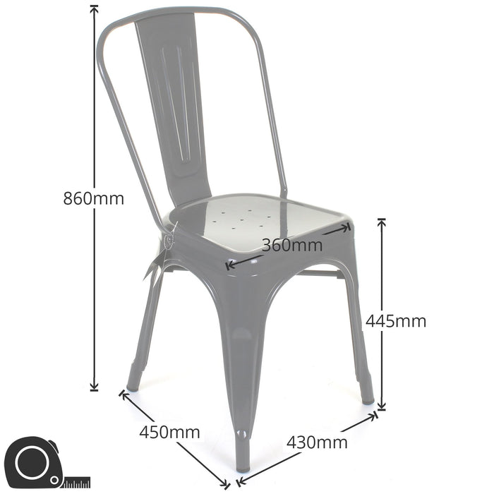 7PC Taranto Table, 3 Siena Chairs & 3 Castel Stools Set - White