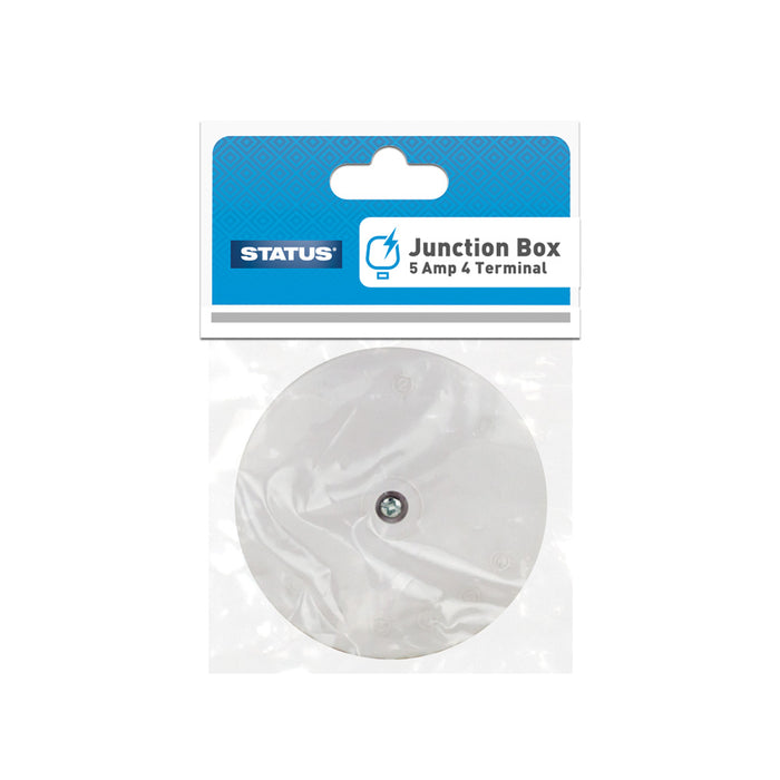 Junction box 5 amp 4 Termina White