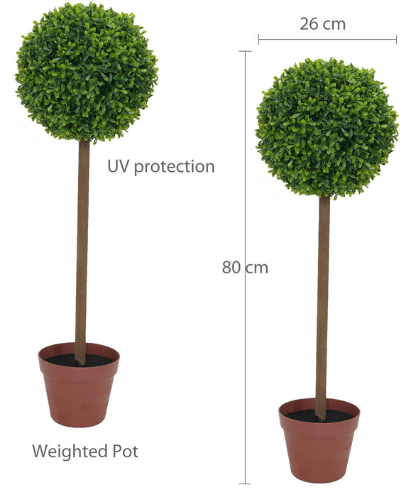 2x Topiary Ball Trees