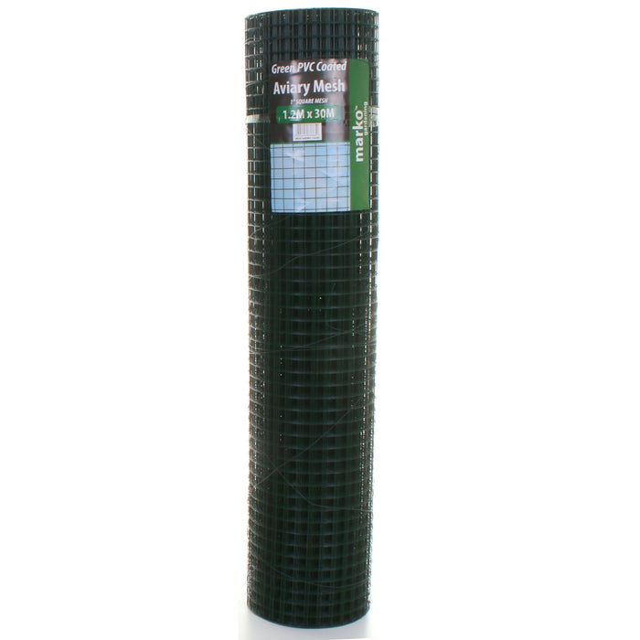 Green PVC Coated Mesh - 1.2M x 30M
