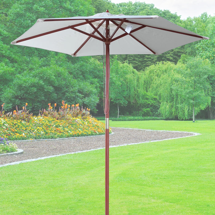 2.5M Wooden Parasol