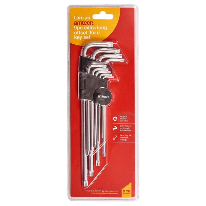 Extra Long Offset Torx Key Set 9pc