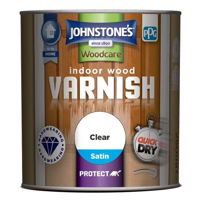 Johnstone's Indoor Varnish  Satin Clear 250ml