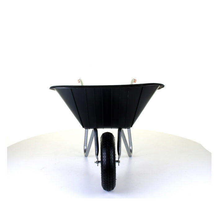 85L Plastic Wheelbarrow - Black