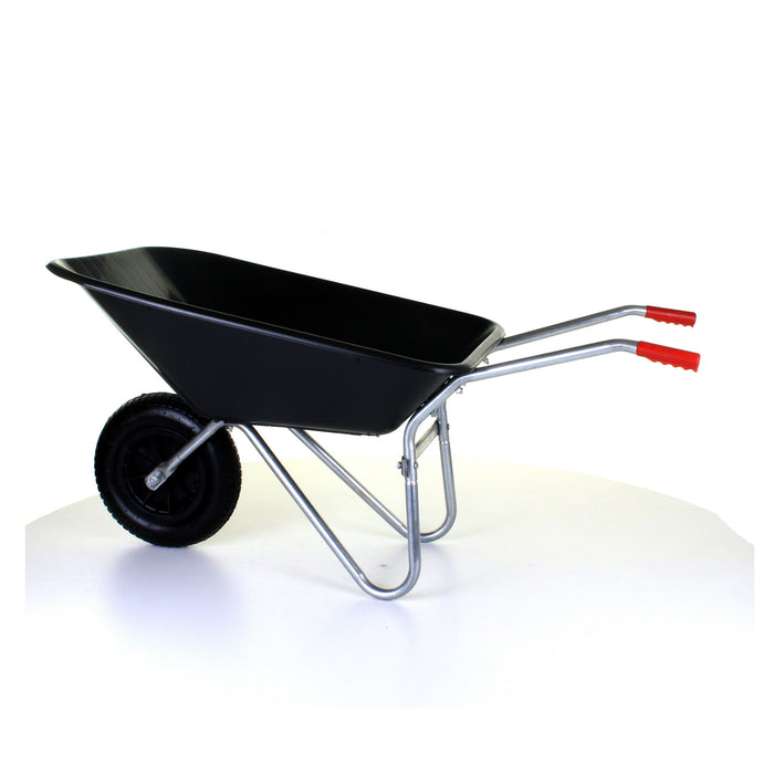 85L Plastic Wheelbarrow - Black