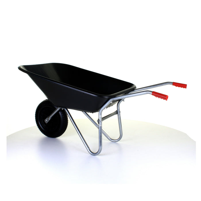 85L Plastic Wheelbarrow - Black