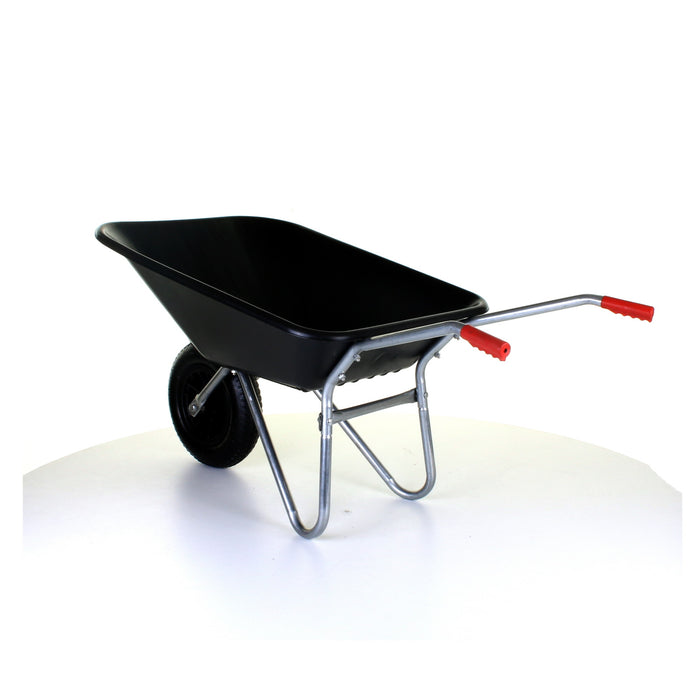 85L Plastic Wheelbarrow - Black