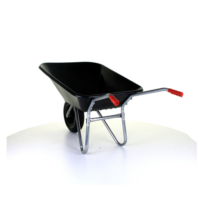 85L Plastic Wheelbarrow - Black