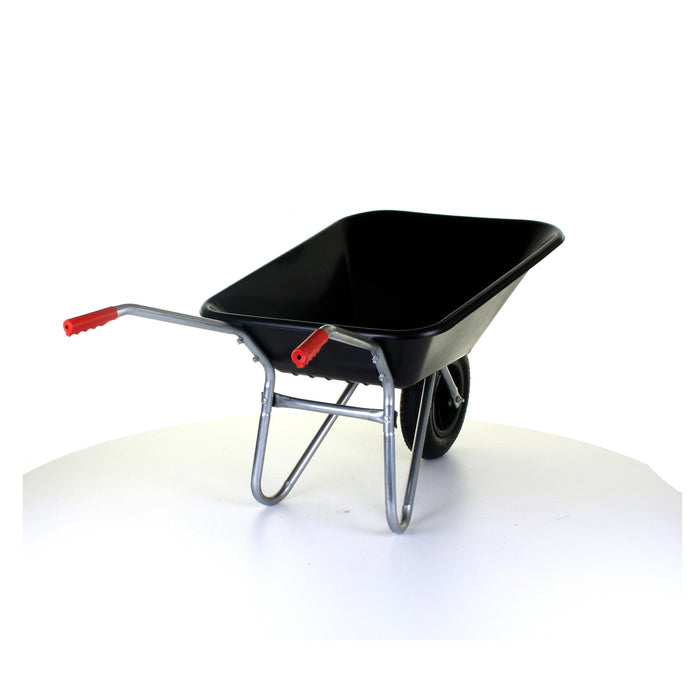 85L Plastic Wheelbarrow - Black