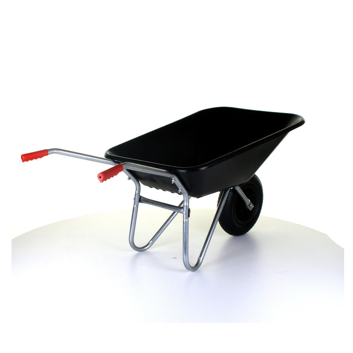 85L Plastic Wheelbarrow - Black