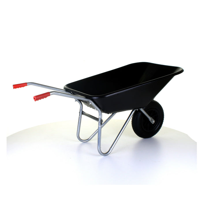 85L Plastic Wheelbarrow - Black