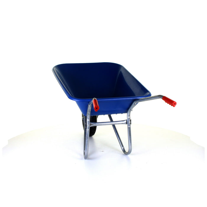 85L Plastic Wheelbarrow - Blue