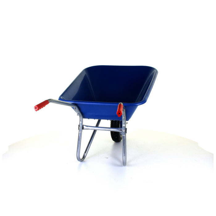 85L Plastic Wheelbarrow - Blue