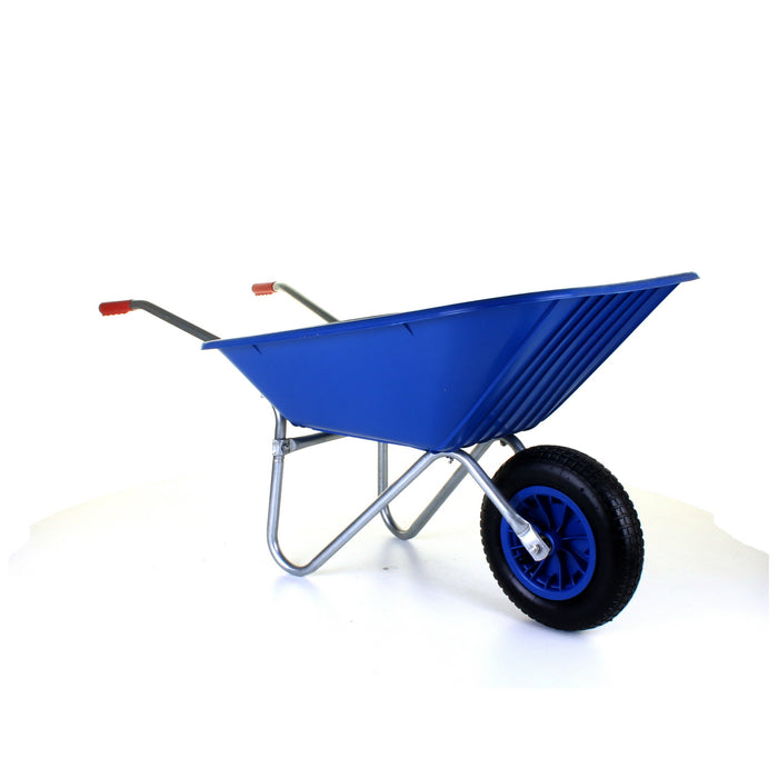 85L Plastic Wheelbarrow - Blue