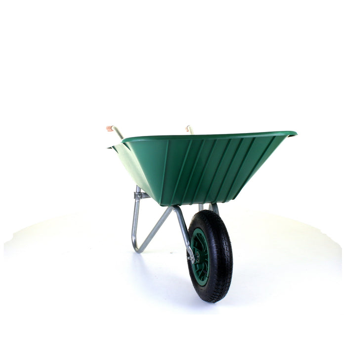 85L Plastic Wheelbarrow - Green