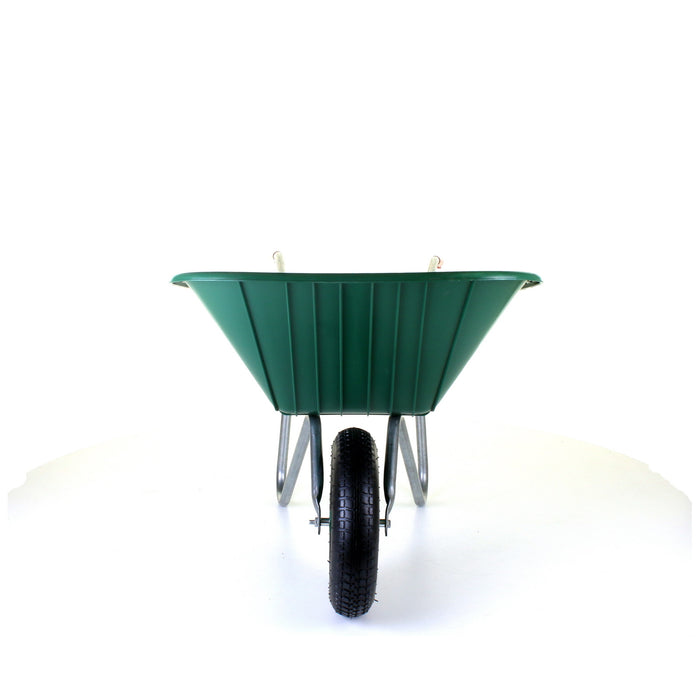 85L Plastic Wheelbarrow - Green