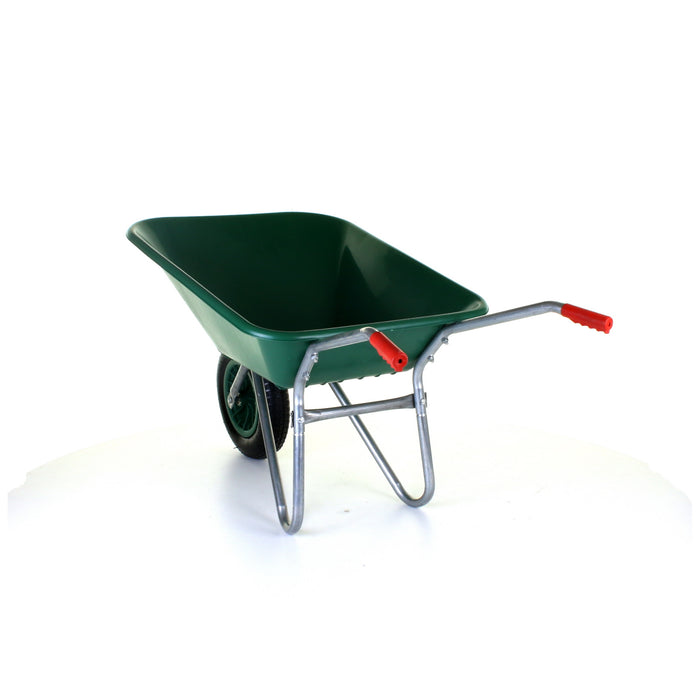 85L Plastic Wheelbarrow - Green