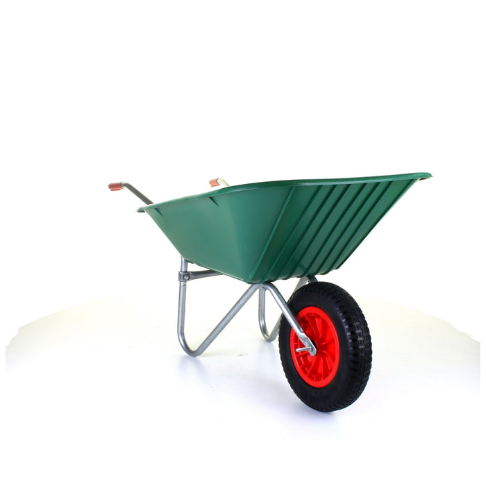 85L Plastic Wheelbarrow - Green