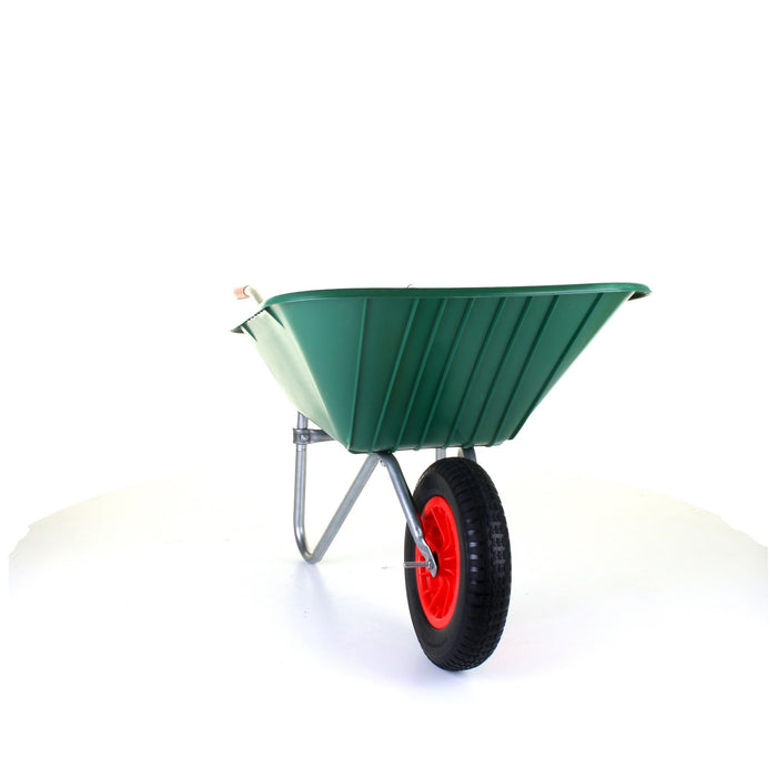 85L Plastic Wheelbarrow - Green