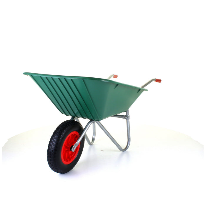 85L Plastic Wheelbarrow - Green