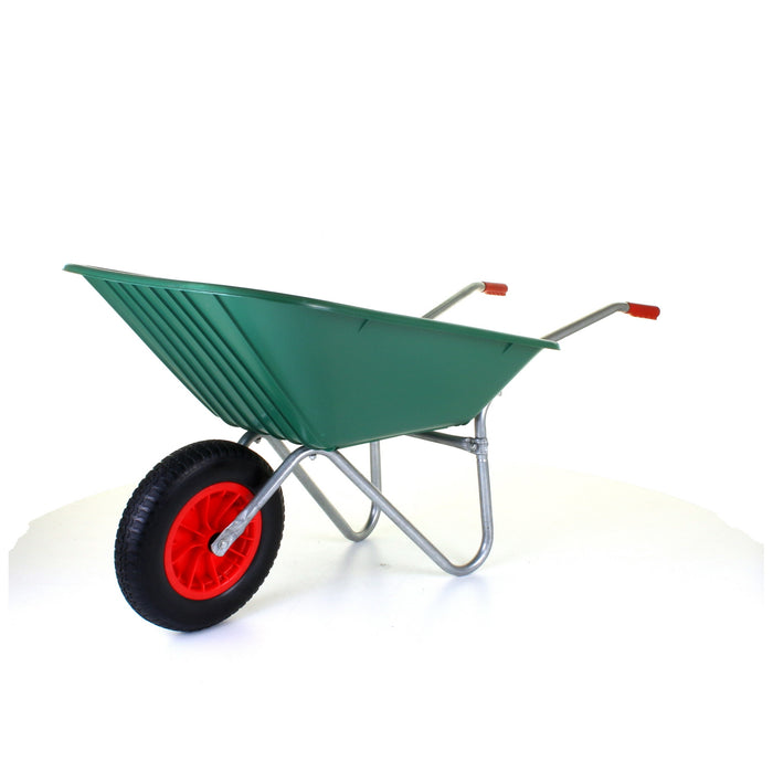 85L Plastic Wheelbarrow - Green