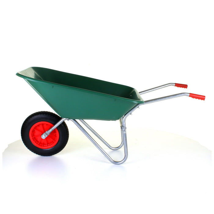 85L Plastic Wheelbarrow - Green