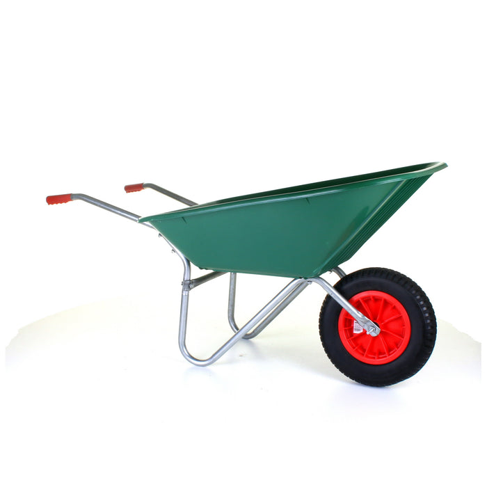 85L Plastic Wheelbarrow - Green