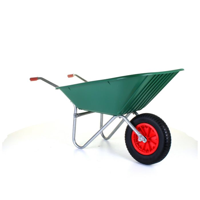 85L Plastic Wheelbarrow - Green