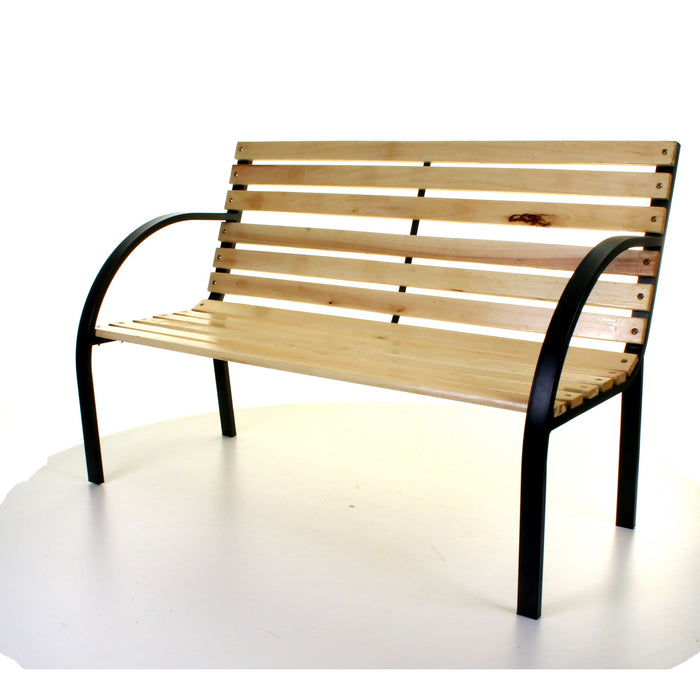 Slatted Wooden Bench
