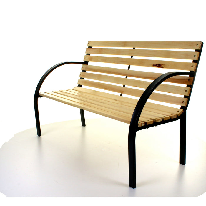 Slatted Wooden Bench