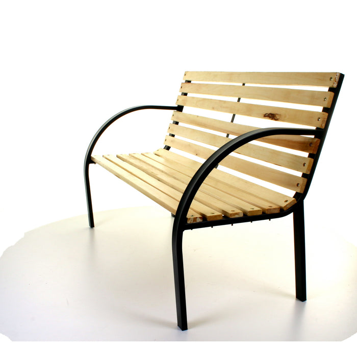 Slatted Wooden Bench