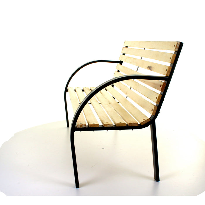 Slatted Wooden Bench