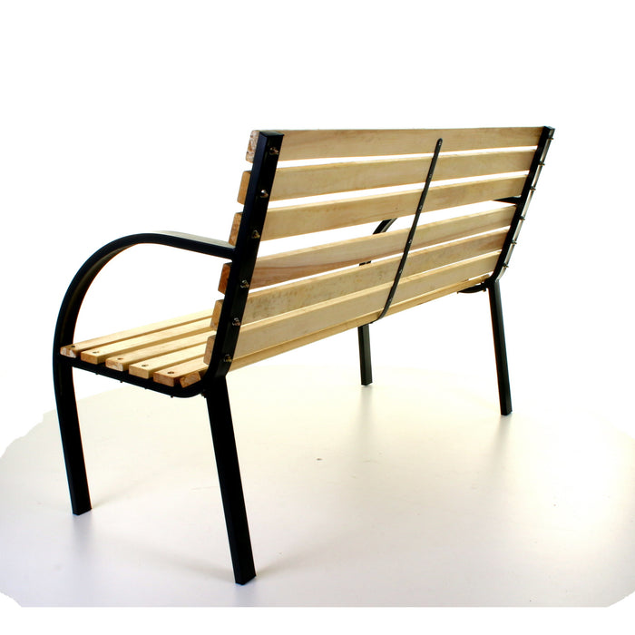 Slatted Wooden Bench