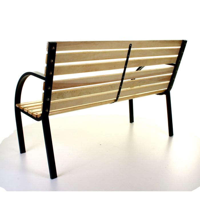 Slatted Wooden Bench