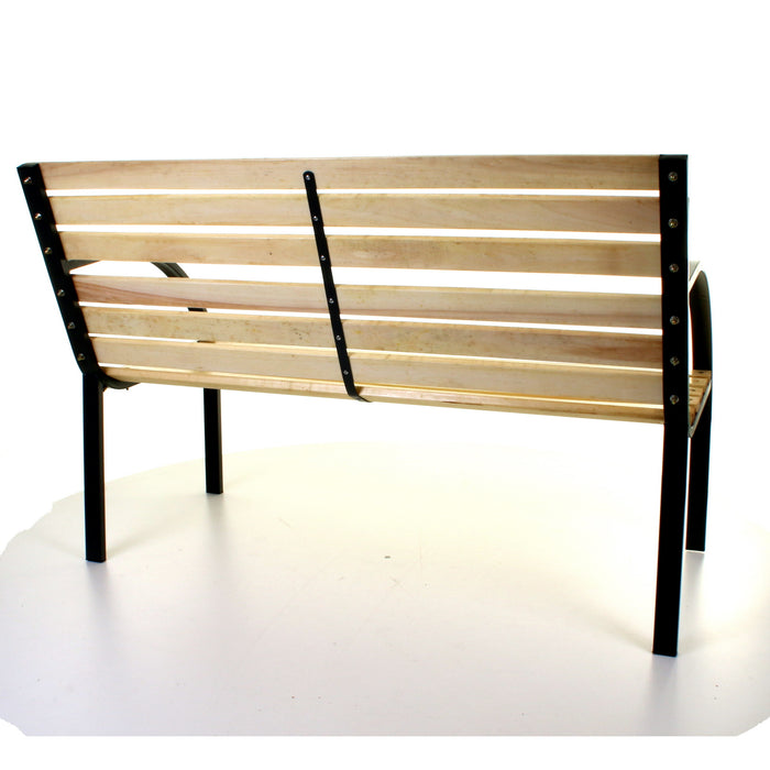 Slatted Wooden Bench